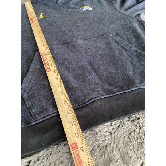 Jordan Men's Michigan Wolverines Pullover Hoodie Sweater Basketball Blue Small - Picture 9 of 9